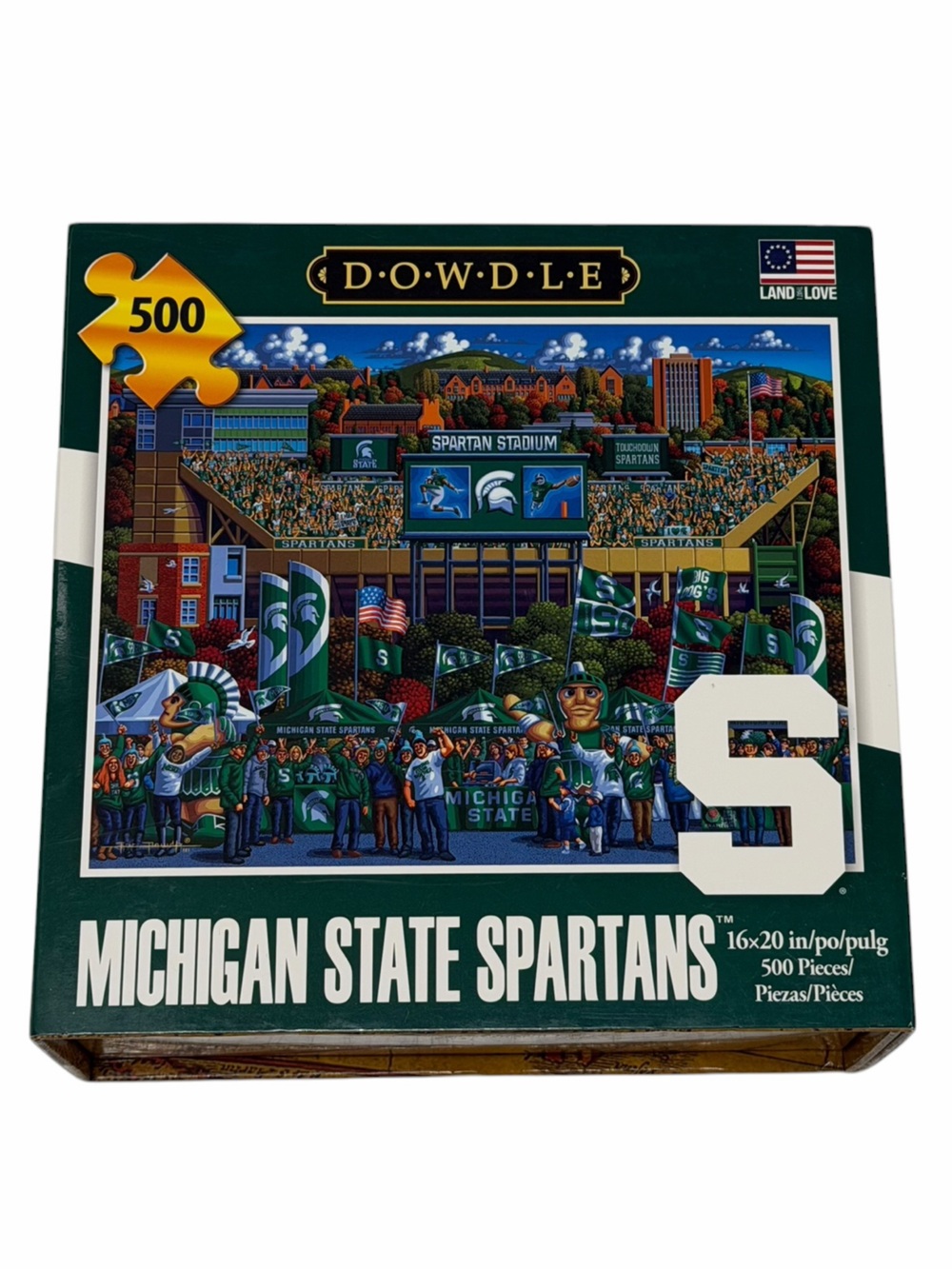 Dowdle Michigan State Spartans 500-Piece Jigsaw Puzzle - Green